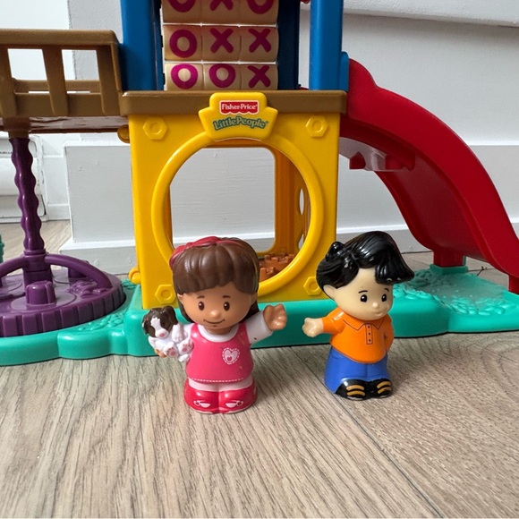 Fisher-Price Little People Playground Slide Set w Figures – 2003 - Picture 2 of 5
